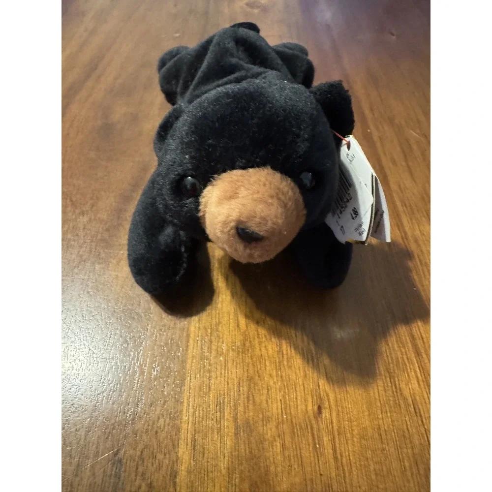 Ty Beanie Baby Blackie the Bear Retired Vintage 1993 PVC Pellets Tag Errors